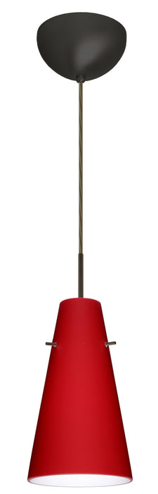 Besa 1JC-4124RM-LED-BR One Light Pendant, Bronze