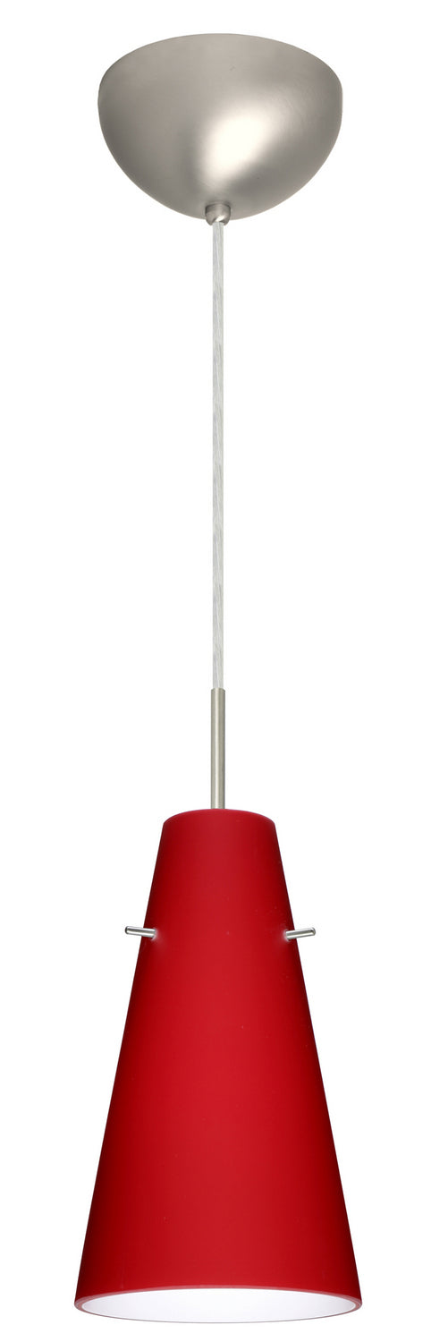 Besa 1JC-4124RM-LED-SN One Light Pendant, Satin Nickel