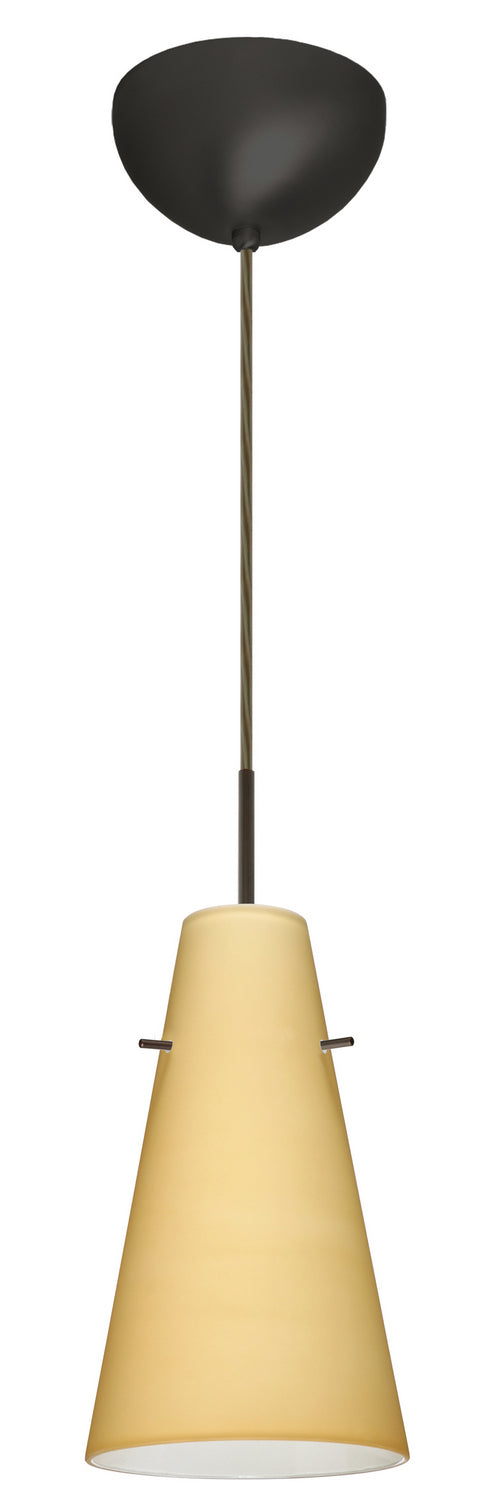 Besa 1JC-4124VM-LED-BR One Light Pendant, Bronze