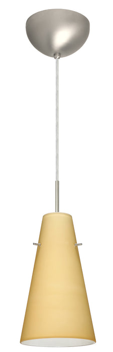 Besa 1JC-4124VM-LED-SN One Light Pendant, Satin Nickel