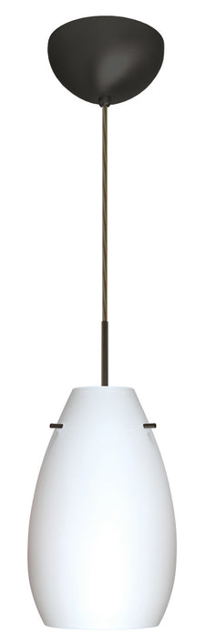 Besa 1JC-412607-LED-BR One Light Pendant, Bronze