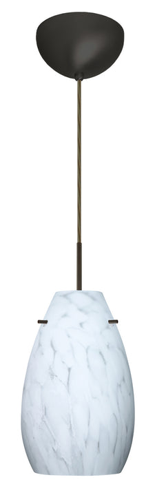 Besa 1JC-412619-LED-BR One Light Pendant, Bronze