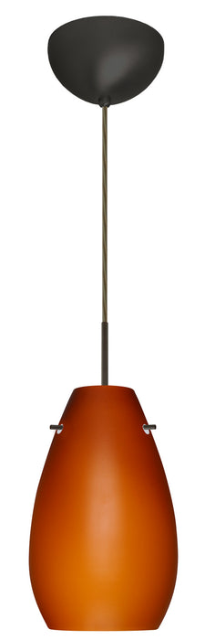 Besa 1JC-412680-LED-BR One Light Pendant, Bronze