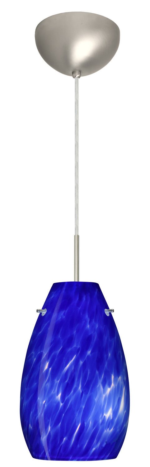 Besa 1JC-412686-LED-SN One Light Pendant, Satin Nickel