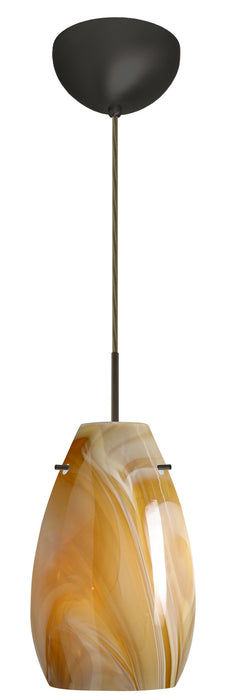 Besa 1JC-4126HN-LED-BR One Light Pendant, Bronze