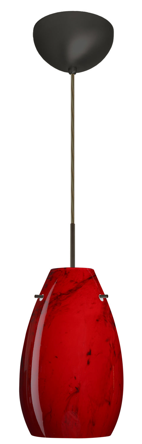 Besa 1JC-4126MA-LED-BR One Light Pendant, Bronze