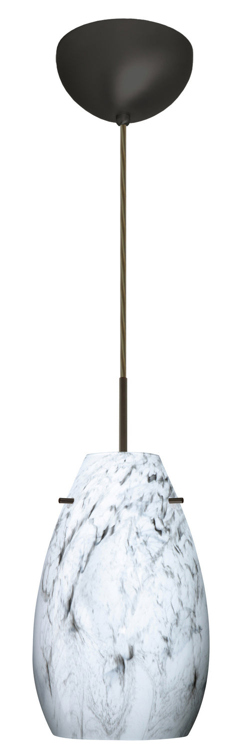 Besa 1JC-4126MG-LED-BR One Light Pendant, Bronze