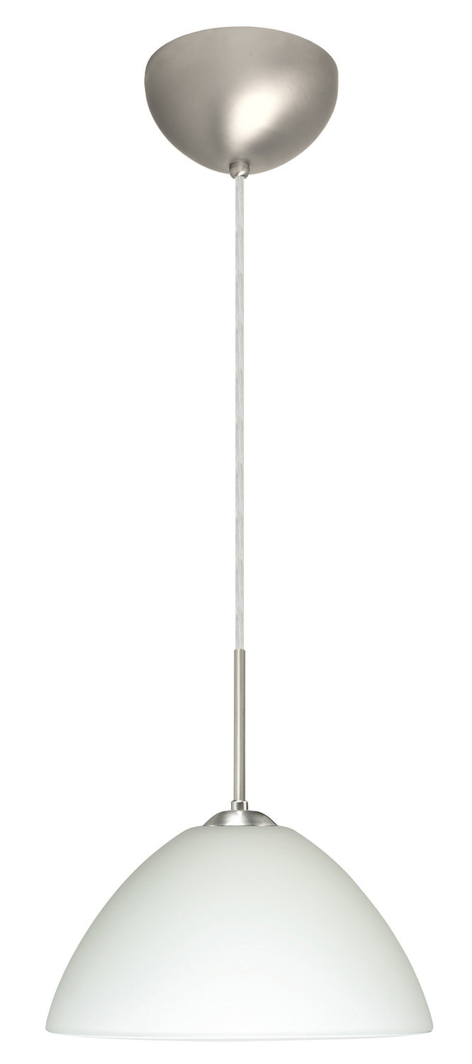 Besa 1JC-420107-LED-SN One Light Pendant, Satin Nickel