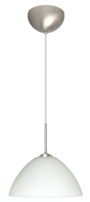 Besa 1JC-420107-LED-SN One Light Pendant, Satin Nickel