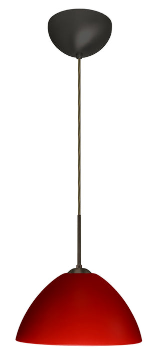 Besa 1JC-420131-LED-BR One Light Pendant, Bronze
