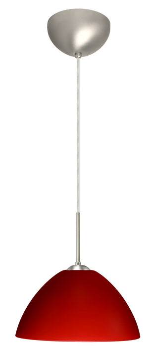 Besa 1JC-420131-LED-SN One Light Pendant, Satin Nickel