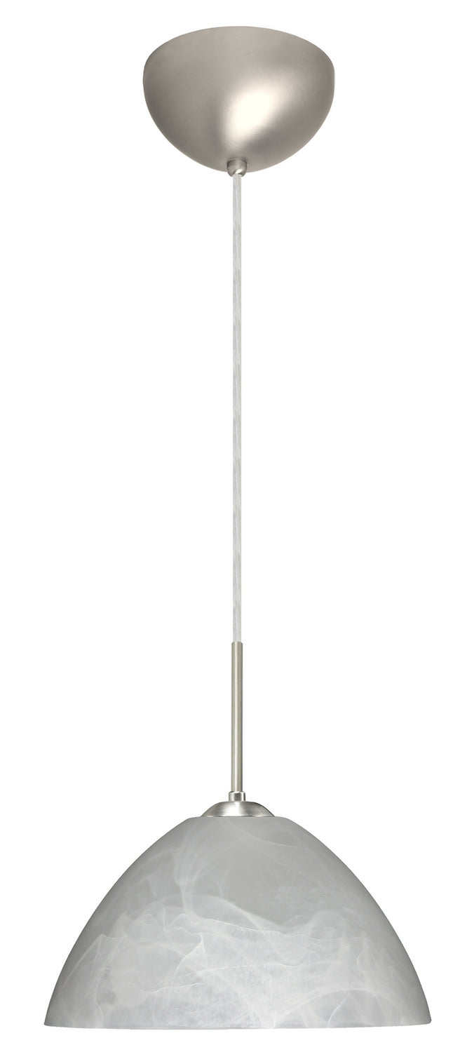 Besa 1JC-420152-LED-SN One Light Pendant, Satin Nickel