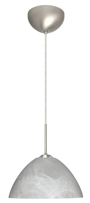 Besa 1JC-420152-LED-SN One Light Pendant, Satin Nickel