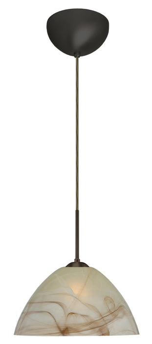 Besa 1JC-420183-LED-BR One Light Pendant, Bronze