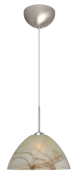 Besa 1JC-420183-LED-SN One Light Pendant, Satin Nickel