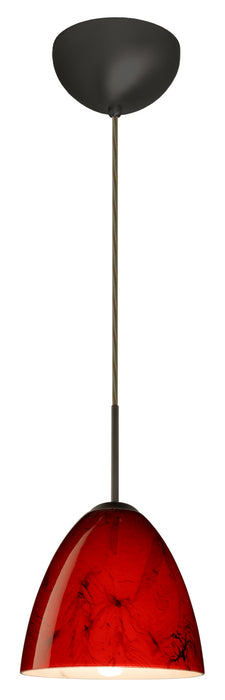 Besa 1JC-4470MA-LED-BR One Light Pendant, Bronze