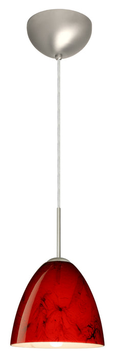 Besa 1JC-4470MA-LED-SN One Light Pendant, Satin Nickel