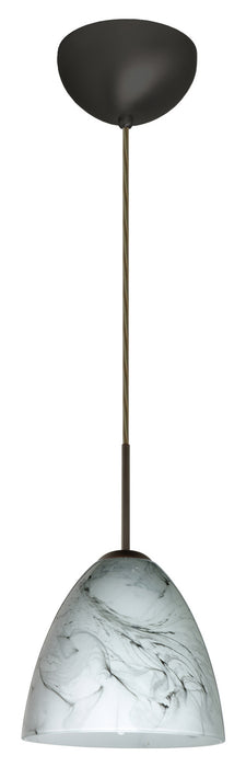 Besa 1JC-4470MG-LED-BR One Light Pendant, Bronze