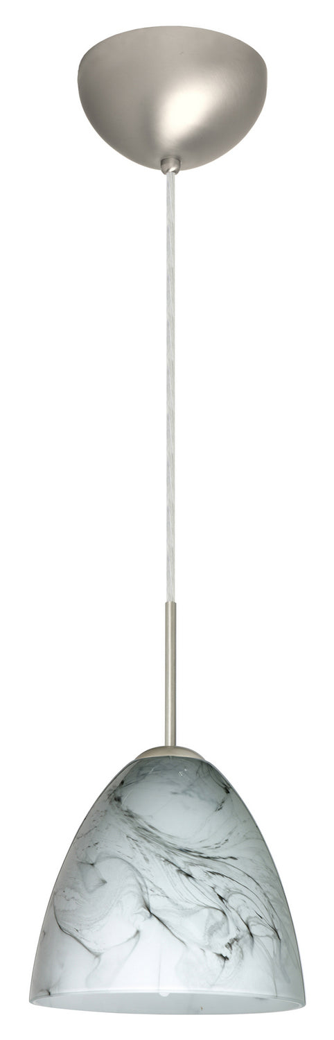Besa 1JC-4470MG-LED-SN One Light Pendant, Satin Nickel