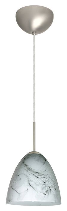 Besa 1JC-4470MG-LED-SN One Light Pendant, Satin Nickel
