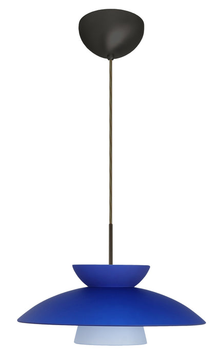 Besa 1JC-451323-LED-BR One Light Pendant, Bronze