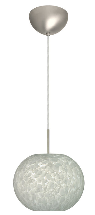 Besa 1JC-477619-LED-SN One Light Pendant, Satin Nickel