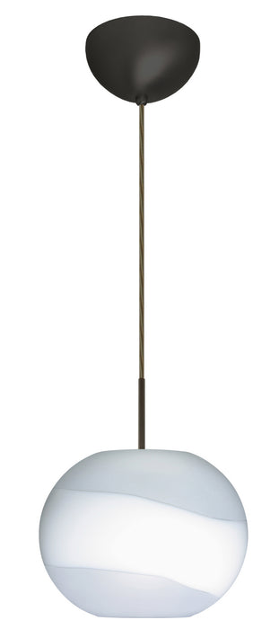 Besa 1JC-477699-LED-BR One Light Pendant, Bronze