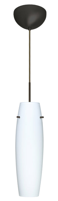 Besa 1JC-489707-LED-BR One Light Pendant, Bronze