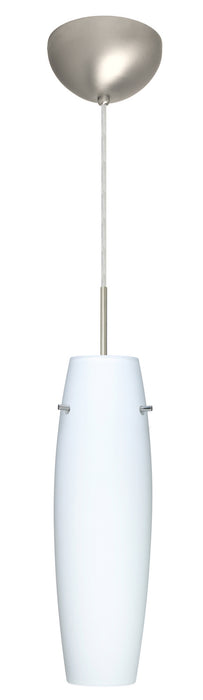 Besa 1JC-489707-LED-SN One Light Pendant, Satin Nickel