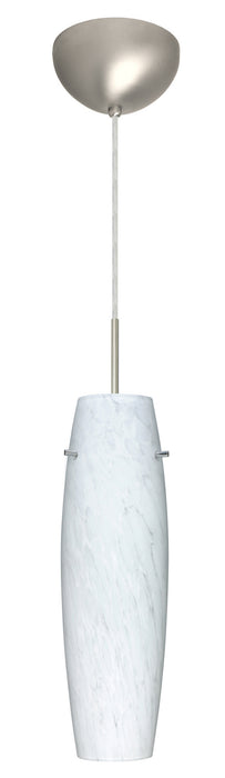 Besa 1JC-489719-LED-SN One Light Pendant, Satin Nickel