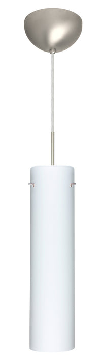 Besa 1JC-722407-LED-SN One Light Pendant, Satin Nickel