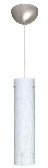 Besa 1JC-722419-LED-SN One Light Pendant, Satin Nickel