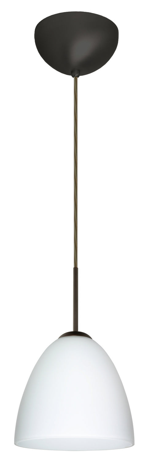 Besa 1JC-447007-LED-BR One Light Pendant, Bronze