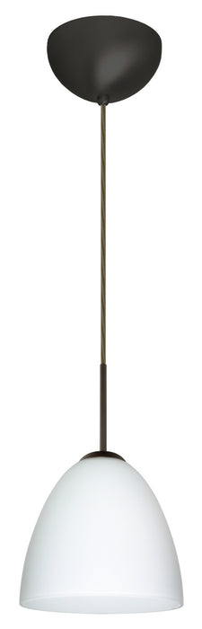 Besa 1JC-447007-LED-BR One Light Pendant, Bronze