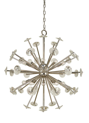 Framburg 4816 PN 20 Light Foyer Chandelier, Polished Nickel