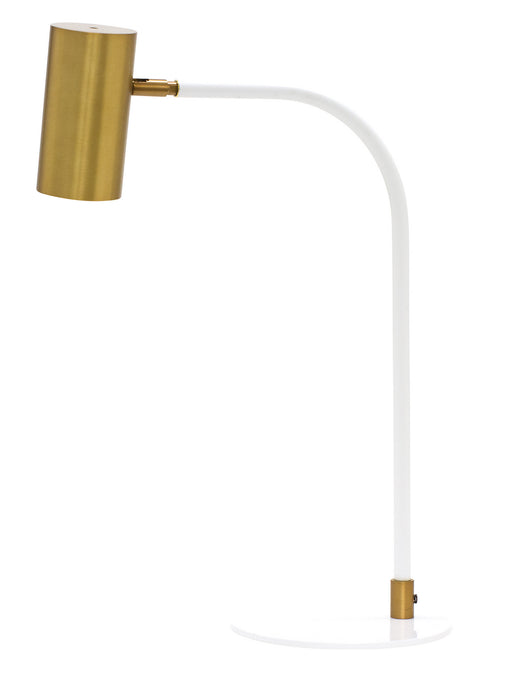 House of Troy C350-WB/WT LED Table Lamp, Weathered Brass/White