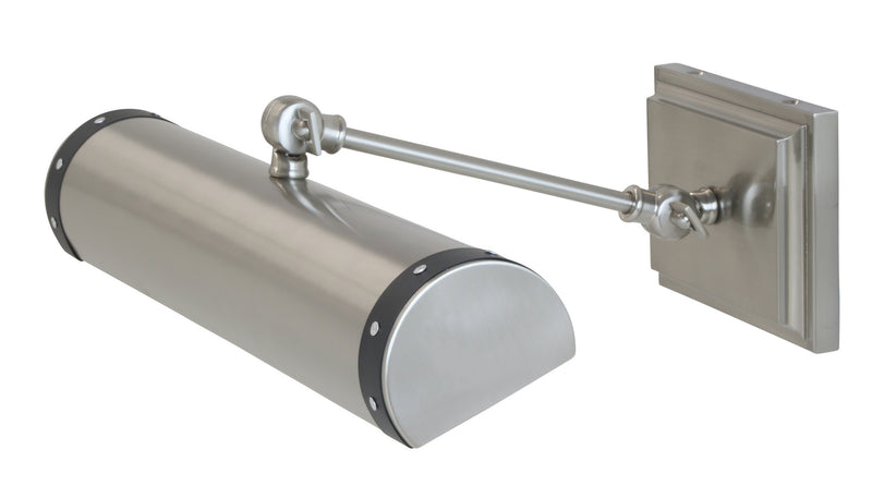 House of Troy DST16-SNBLK Two Light Picture Light, Satin Nickel with Black accents