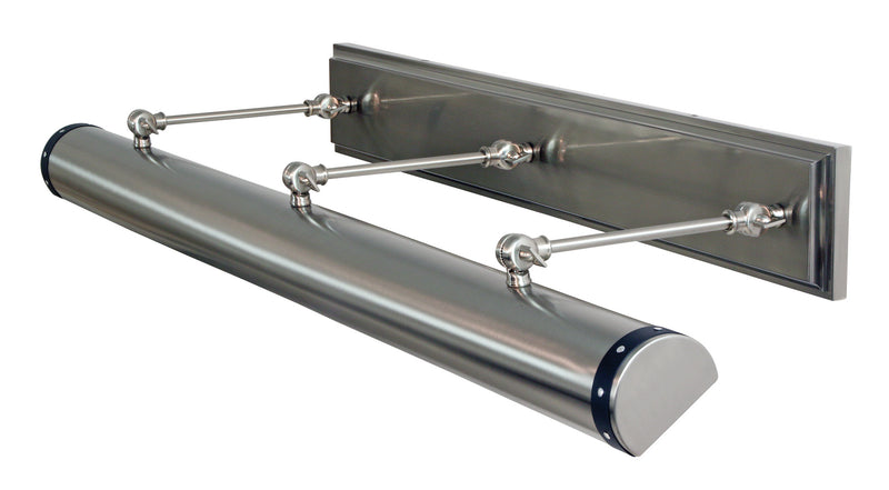 House of Troy DST42-SNBLK Six Light Picture Light, Satin Nickel with Black accents