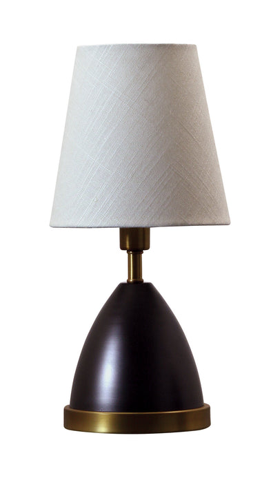 House of Troy GEO211 One Light Table Lamp, Mahogany Bronze with Weathered Brass Accents