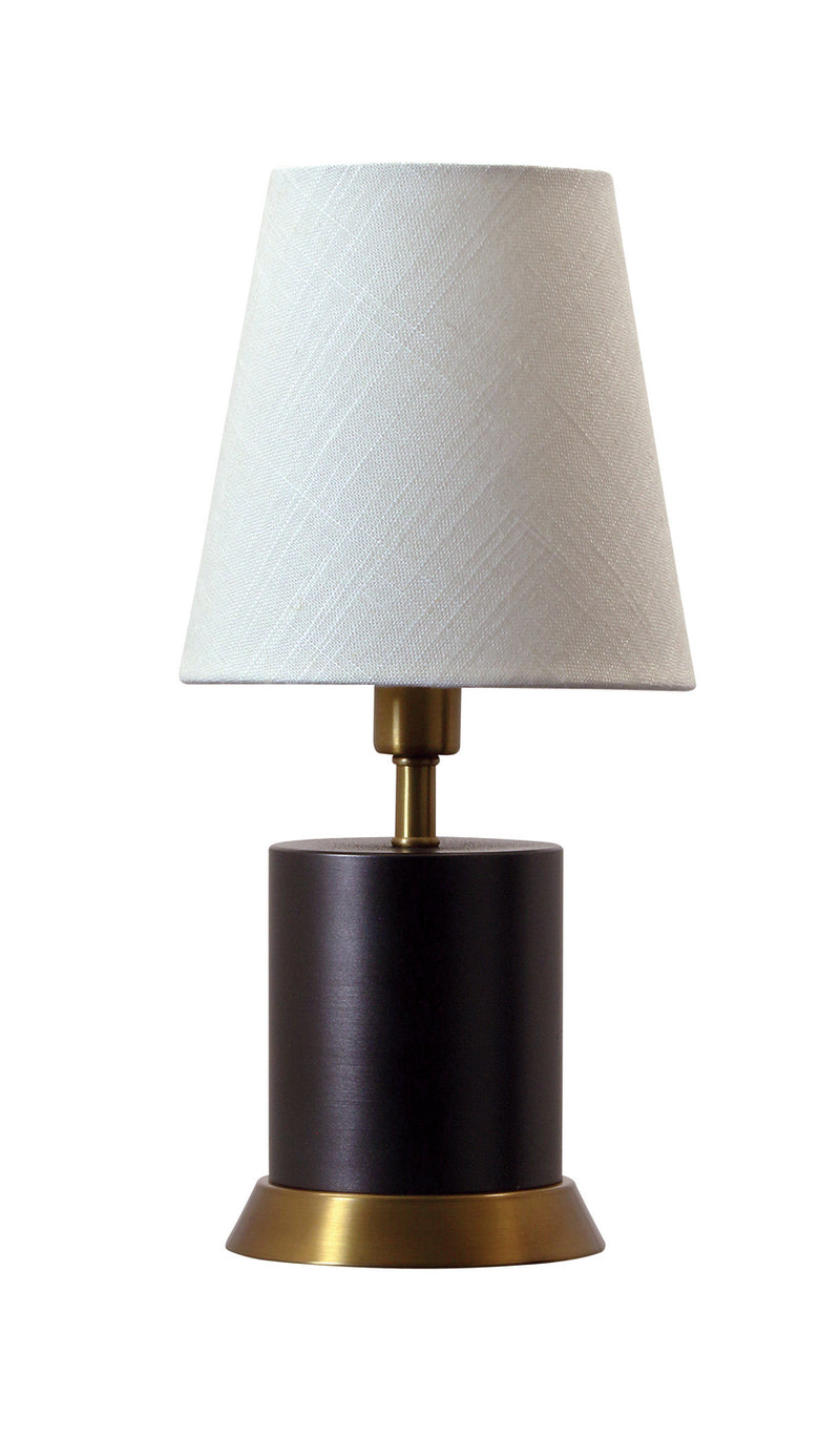 House of Troy GEO311 One Light Table Lamp, Mahogany Bronze with Weathered Brass Accents