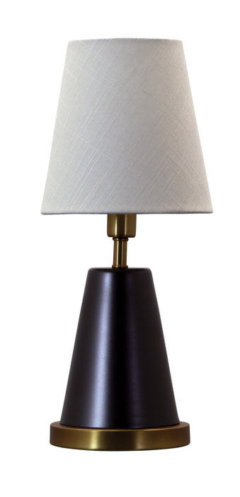 House of Troy GEO411 One Light Table Lamp, Mahogany Bronze with Weathered Brass Accents