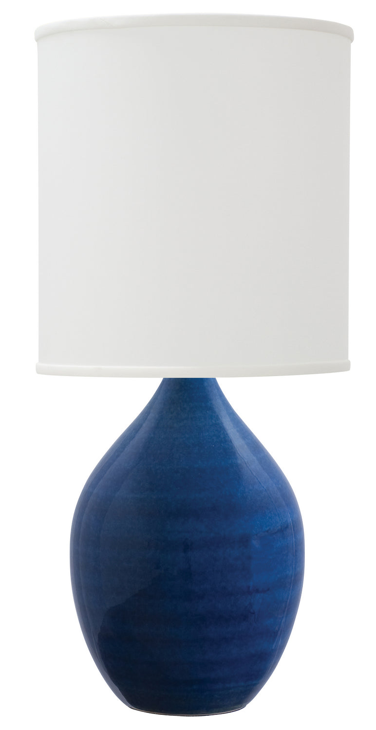 House of Troy GS201-BG One Light Table Lamp, Blue Gloss