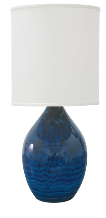 House of Troy GS201-MID One Light Table Lamp, Midnight Blue
