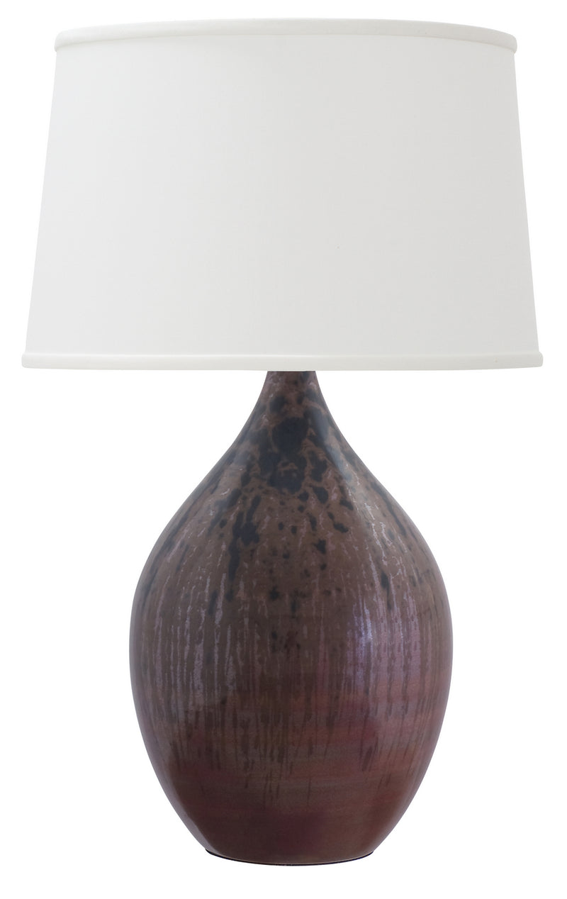 House of Troy GS202-DR One Light Table Lamp, Decorated Red
