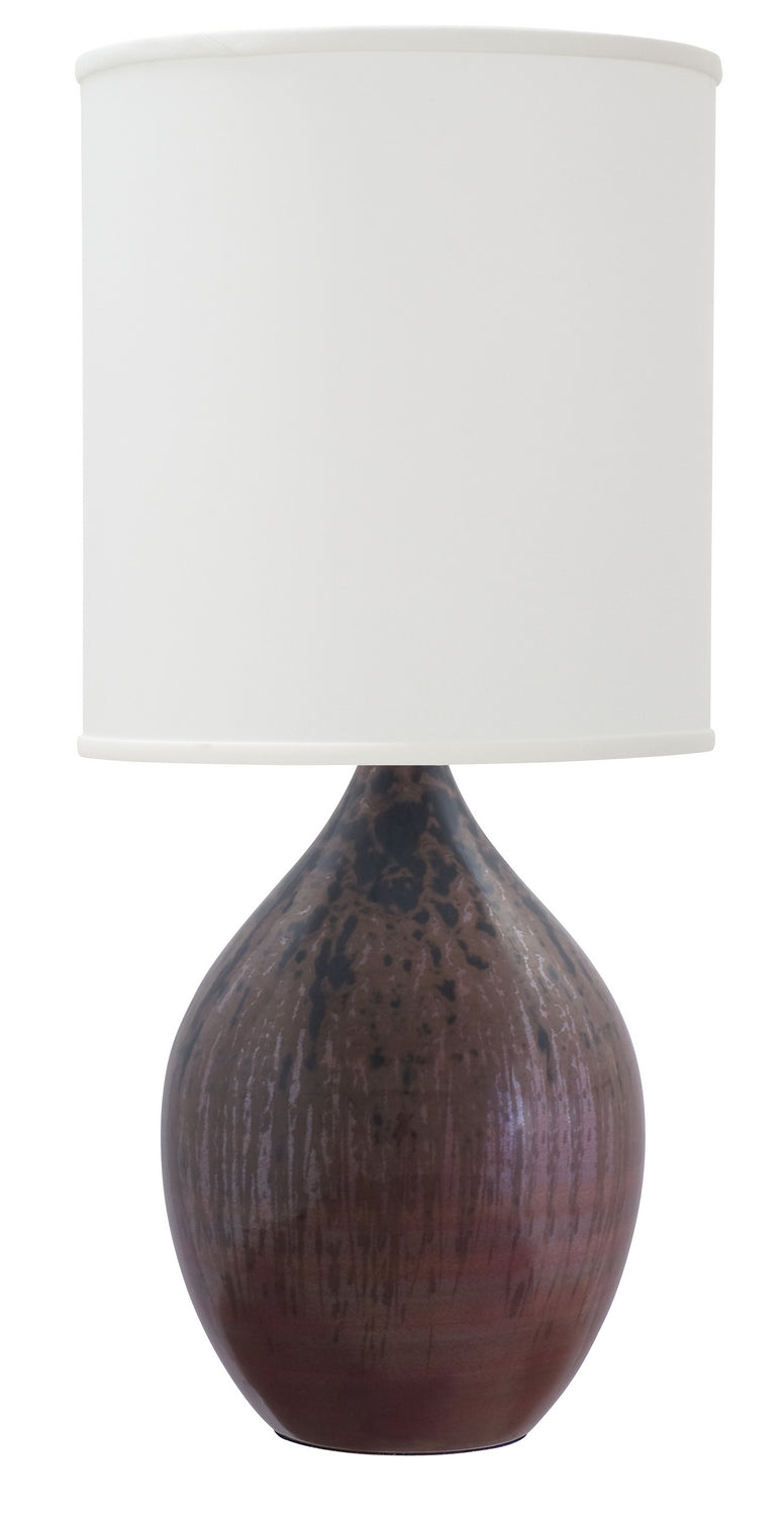 House of Troy GS301-DR One Light Table Lamp, Decorated Red
