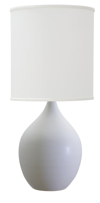 House of Troy GS301-WM One Light Table Lamp, White Matte