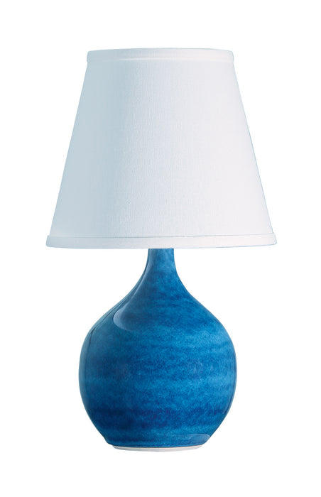 House of Troy GS50-BG One Light Table Lamp, Blue Gloss