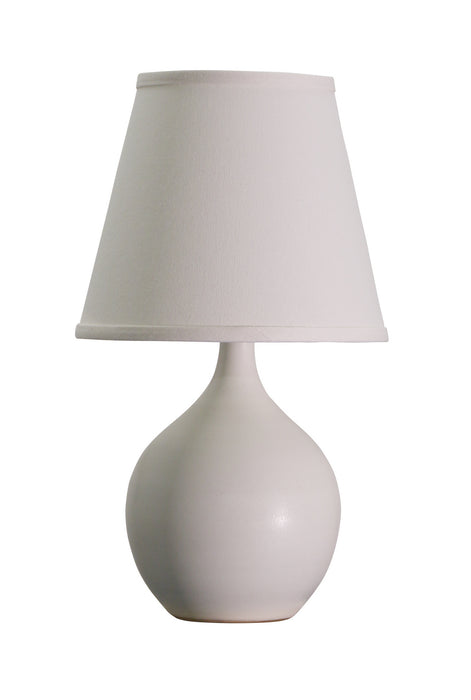 House of Troy GS50-WM One Light Table Lamp, White Matte