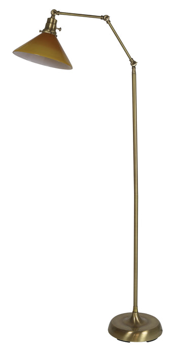 House of Troy OT600-AB-AM One Light Floor Lamp, Antique Brass