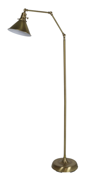 House of Troy OT600-AB-MS One Light Floor Lamp, Antique Brass